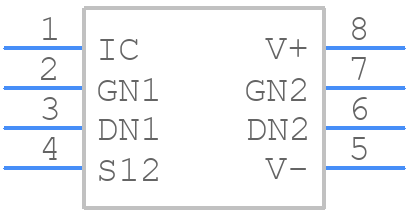 ALD212904PAL - Advanced Linear Devices Inc. - PCB symbol