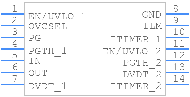 TPS25210ARPWR - Texas Instruments - PCB symbol