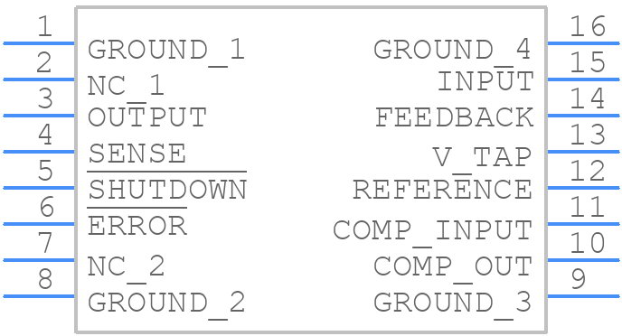 5962-9233602VXA - Texas Instruments - PCB symbol