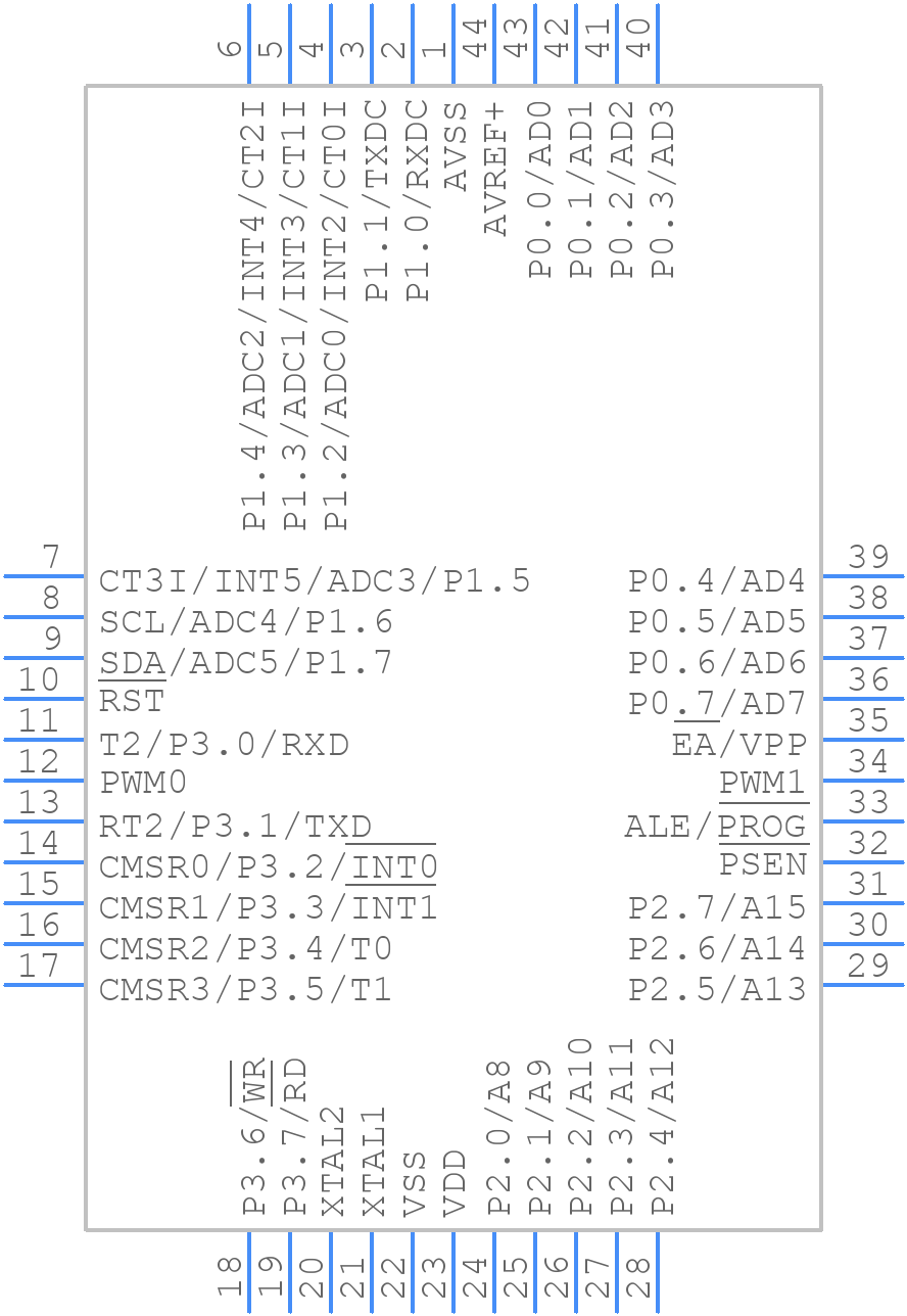 P87C591VFA - NXP - PCB symbol