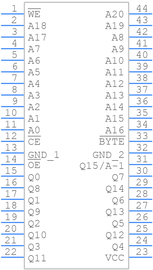 MX29L3211MC-10 - Macronix - PCB symbol