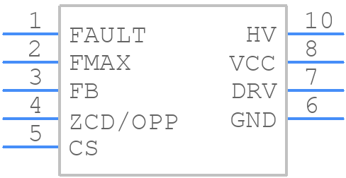 NCP1342BMDCDDD1R2G - onsemi - PCB symbol