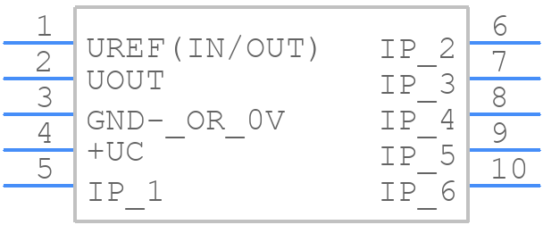 HLSR100-P/SP10 - LEM - PCB symbol