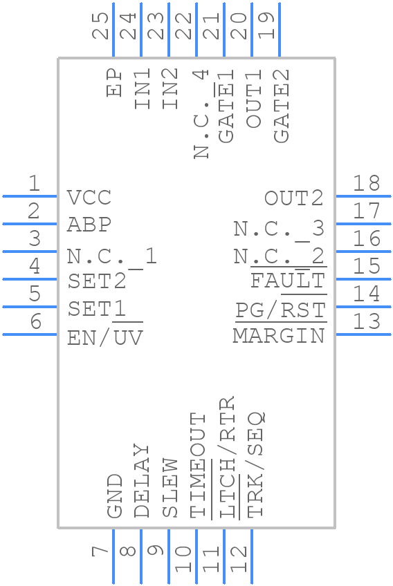 MAX6878ETG+ - Analog Devices - PCB symbol