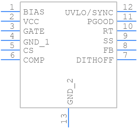 LM51561DSSR - Texas Instruments - PCB symbol
