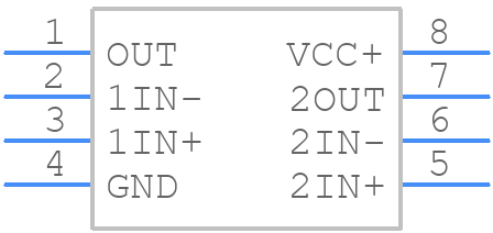 LMV358IPWG4 - Texas Instruments - PCB symbol