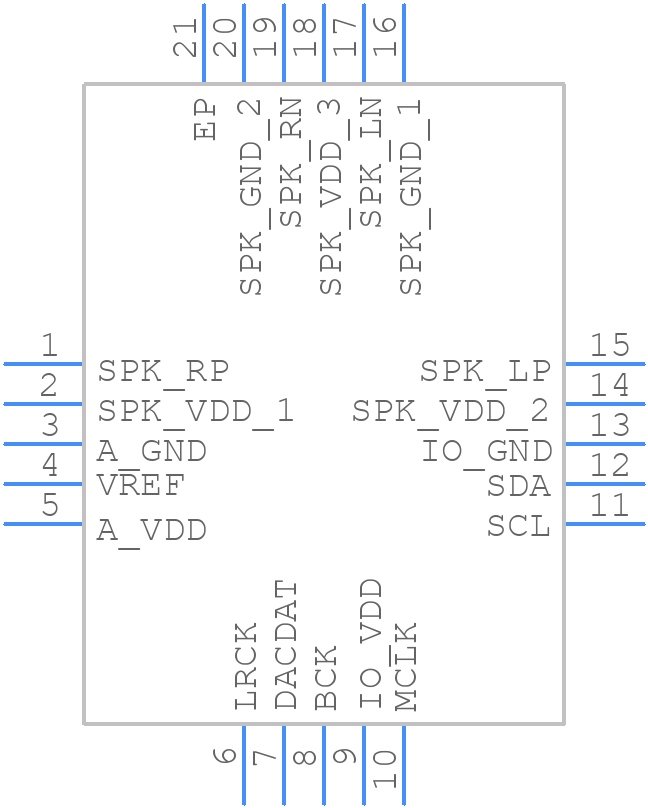 NAU8325YG - Nuvoton - PCB symbol