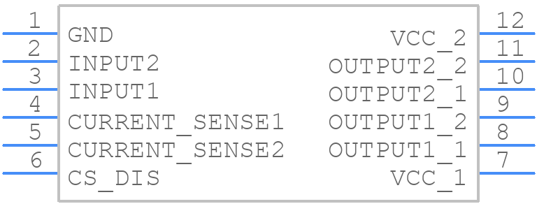VND5E050ACJTR-E - STMicroelectronics - PCB symbol