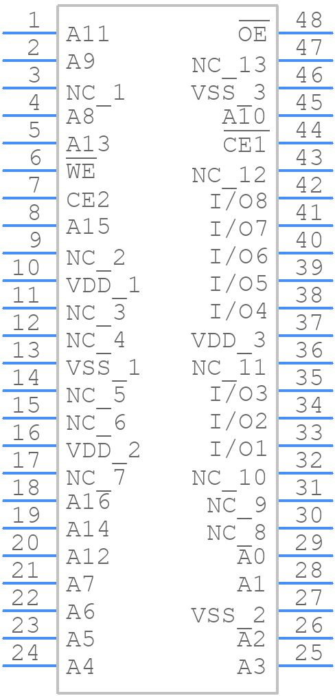 MB85R1001ANC-GE1 - Ramxeed - PCB symbol