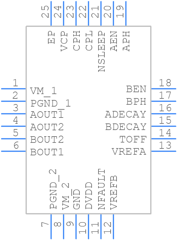 DRV8426ERGER - Texas Instruments - PCB symbol