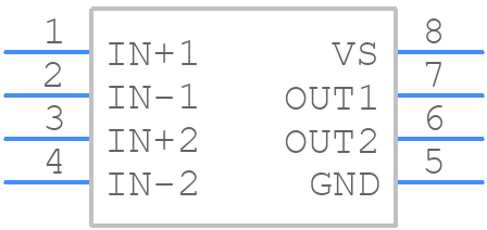 INA2290A3IDGKT - Texas Instruments - PCB symbol