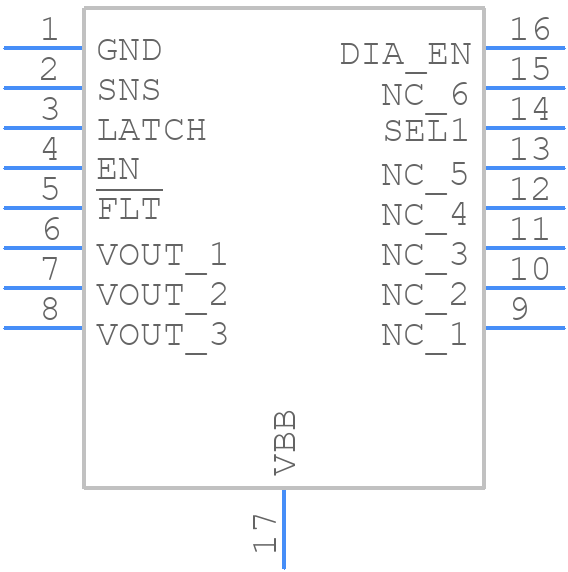 TPS1HB35FQPWPRQ1 - Texas Instruments - PCB symbol