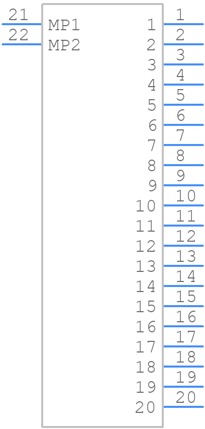 DF19G-20P-1H(52) - Hirose - PCB symbol