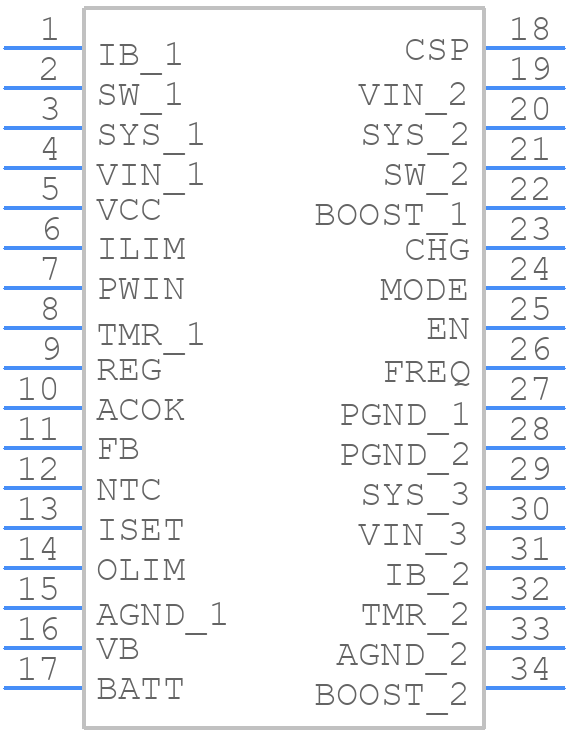 MP2636GR - Monolithic Power Systems (MPS) - PCB symbol