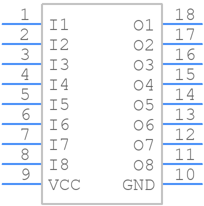 TBD62785APG - Toshiba - PCB symbol