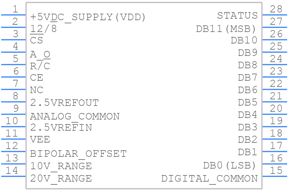 ADS774JE - Texas Instruments - PCB symbol