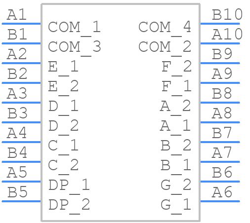 LCD-S101D22TF - Lumex - PCB symbol