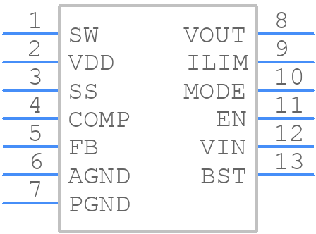 MP3432GL-Z - Monolithic Power Systems (MPS) - PCB symbol