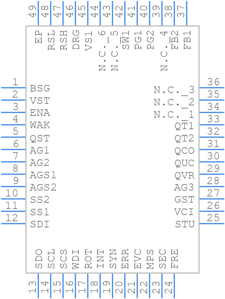 TLF35584QVVS2 - Infineon - PCB symbol