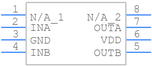 UCC27324DRG4 - Texas Instruments - PCB symbol