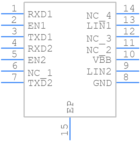 NCV7422MW0R2G - onsemi - PCB symbol
