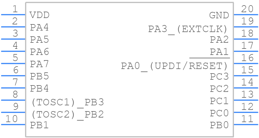 ATTINY826-XU - Microchip - PCB symbol