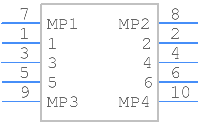 FFC2A32-06-T - GCT (GLOBAL CONNECTOR TECHNOLOGY) - PCB symbol