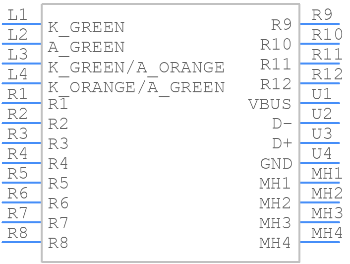 RJMG2330A1610ER - Amphenol - PCB symbol