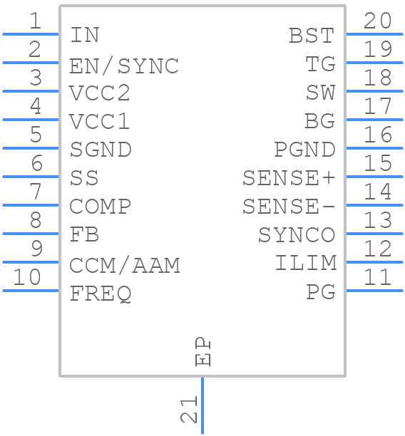 MP9928GF-Z - Monolithic Power Systems (MPS) - PCB symbol