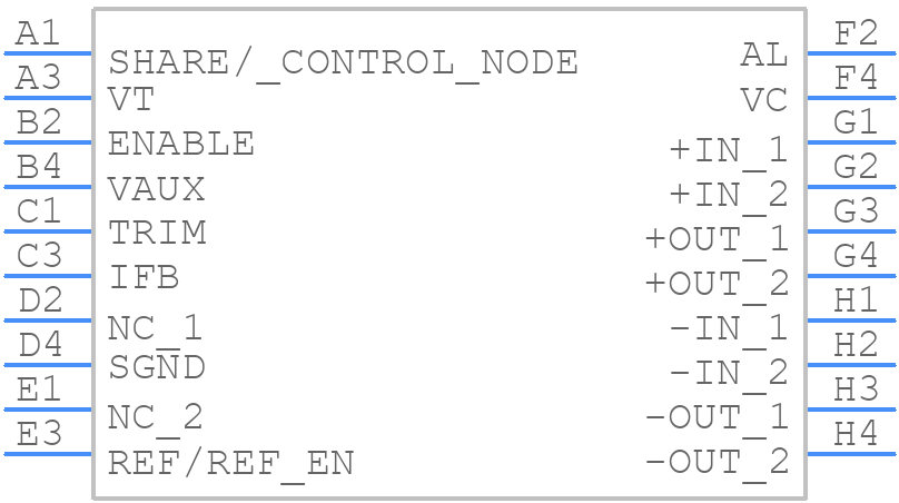 PRM48AH480T200A00 - VICOR - PCB symbol