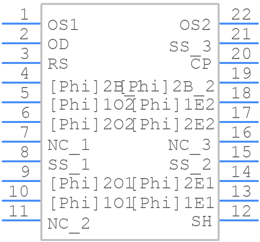 TCD1711DG - Toshiba - PCB symbol