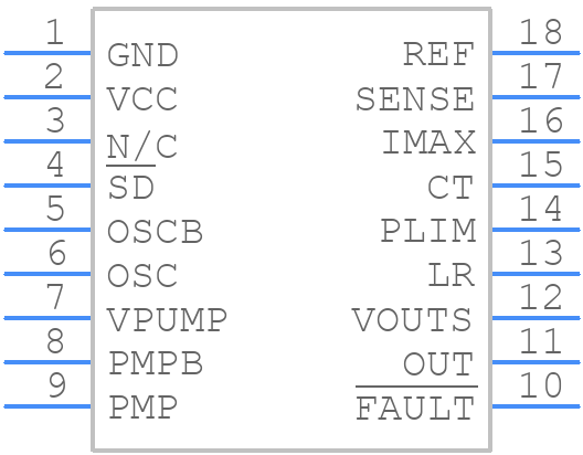 UC2914DWTR - Texas Instruments - PCB symbol