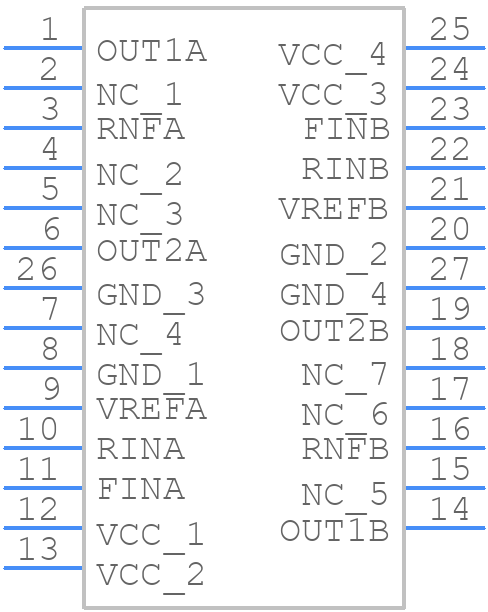 BD6225FP-E2 - ROHM Semiconductor - PCB symbol