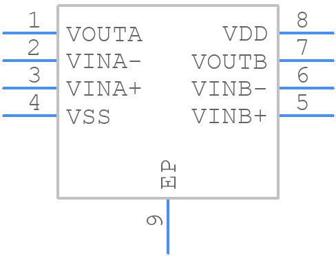 MCP6V07-E/MD - Microchip - PCB symbol