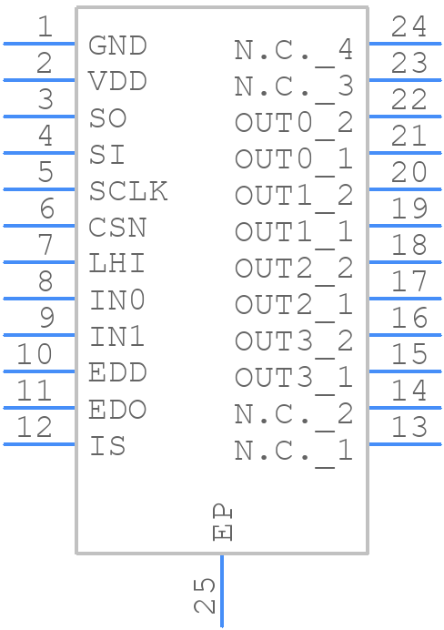 BTS71040-4ESE - Infineon - PCB symbol
