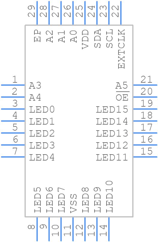 PCA9685BS,118 - NXP - PCB symbol