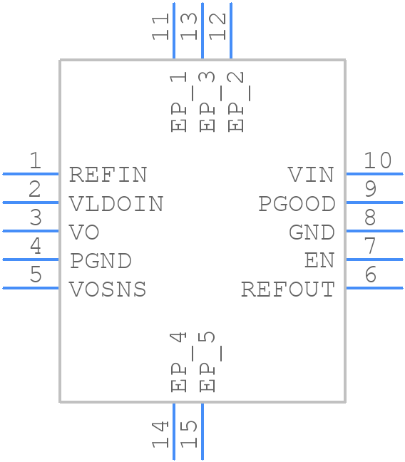 TPS51200DRCTG4 - Texas Instruments - PCB symbol