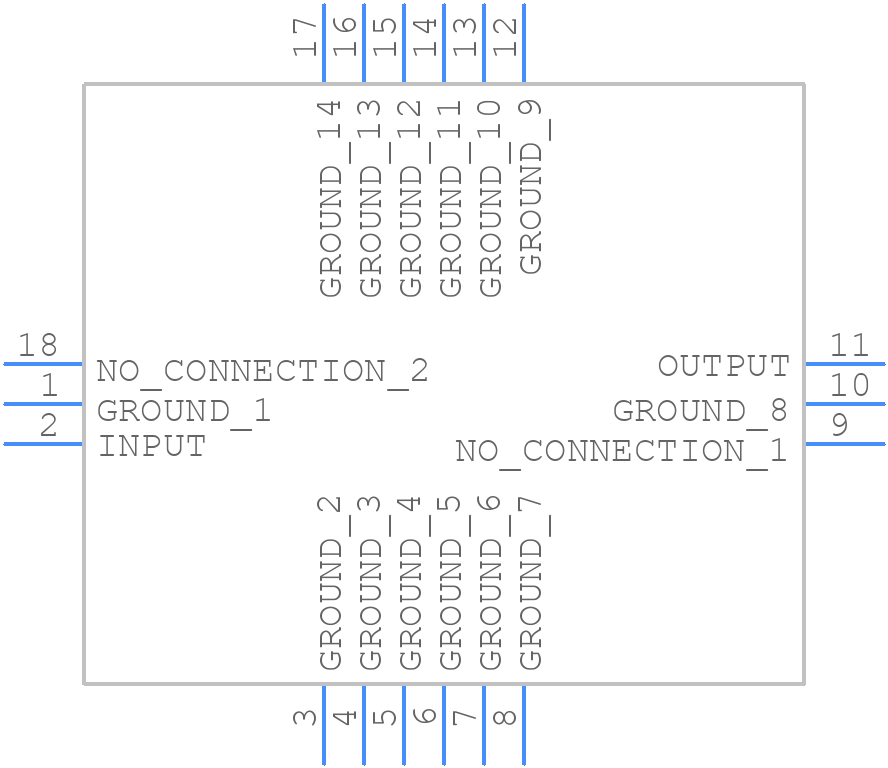 BPF-F184+ - Mini-Circuits - PCB symbol