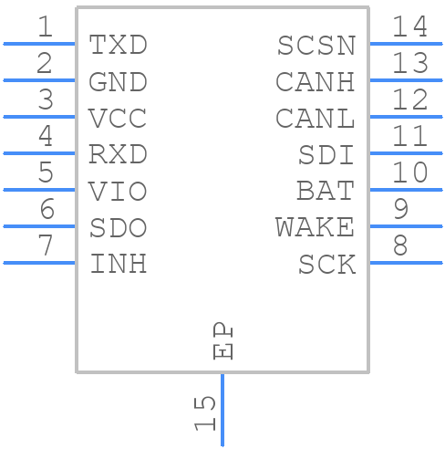 TJA1145ATK/FD - NXP - PCB symbol