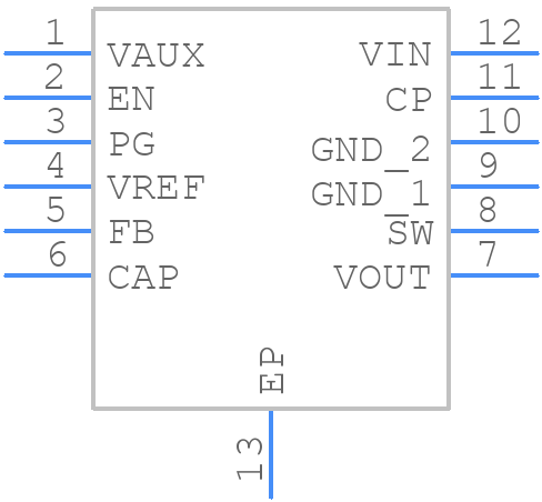 TPS63710DRRT - Texas Instruments - PCB symbol
