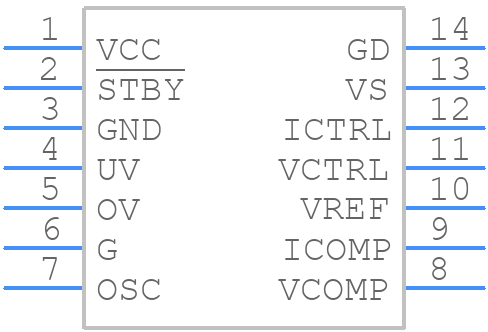 TSM108ID - STMicroelectronics - PCB symbol