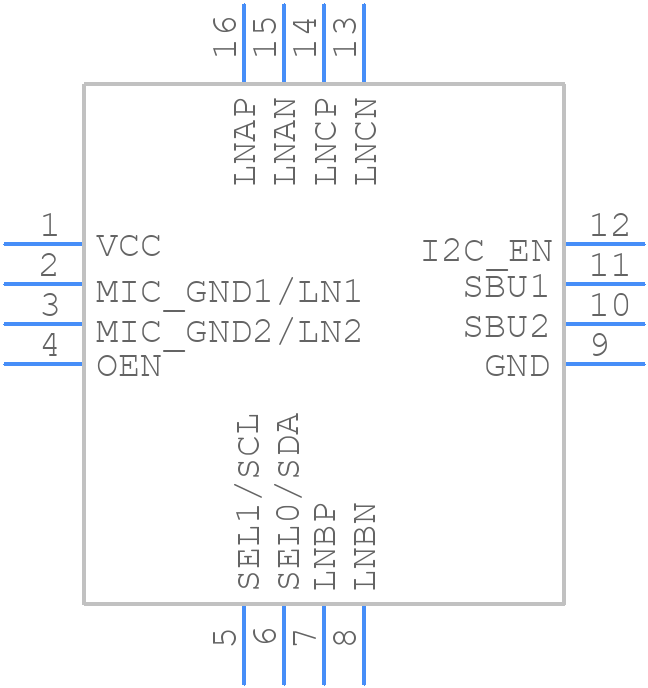 TS3USBCA420RSVT - Texas Instruments - PCB symbol