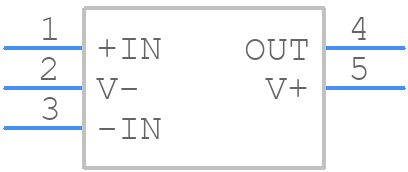 TLV6001QDCKRQ1 - Texas Instruments - PCB symbol