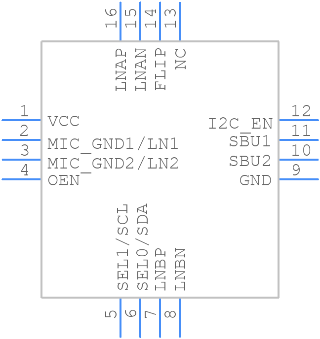 TS3USBCA410RSVT - Texas Instruments - PCB symbol
