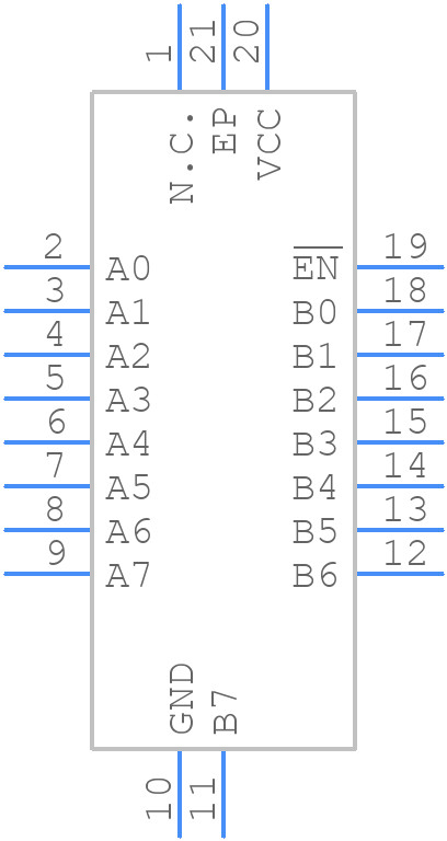 PI3CH800ZHEX - Diodes Incorporated - PCB symbol