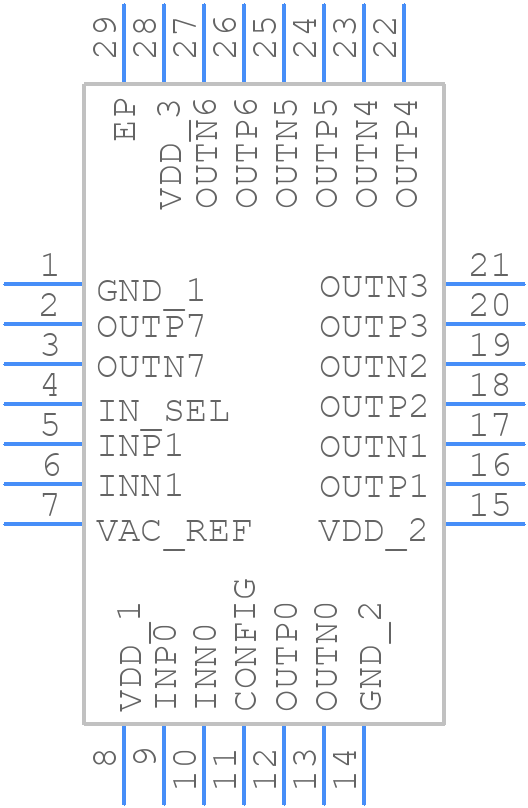 HMC6832ALP5LETR - Analog Devices - PCB symbol