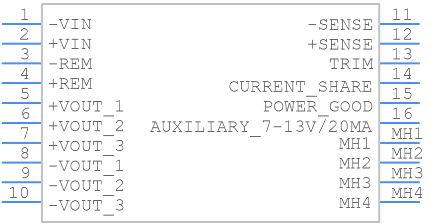 QHL750300S12 - XP POWER - PCB symbol