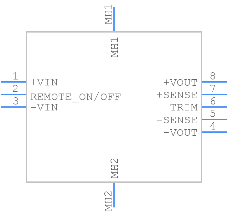QSC15048S28 - XP POWER - PCB symbol