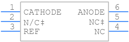 TLV431AH6TA - Diodes Incorporated - PCB symbol