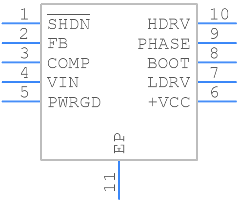 MCP19035-AAAAE/MF - Microchip - PCB symbol
